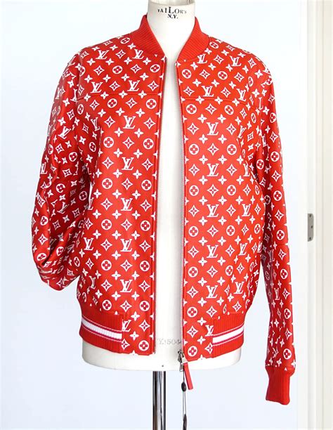 supreme lv 牛仔外套|supreme x louis vuitton jacket.